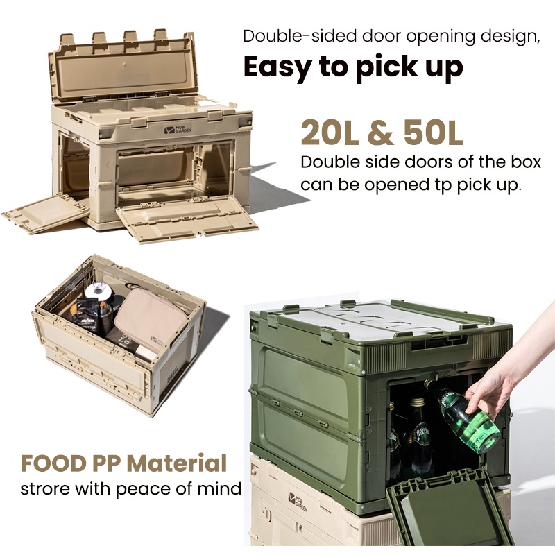 JDEX Mobi Garden Foldable Storage Box Camping Outdoor Sport Family ...