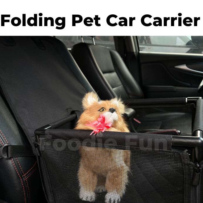 Folding Pet Dog Car Seat Carrier Pad Waterproof Sturdy Bag Pembawa