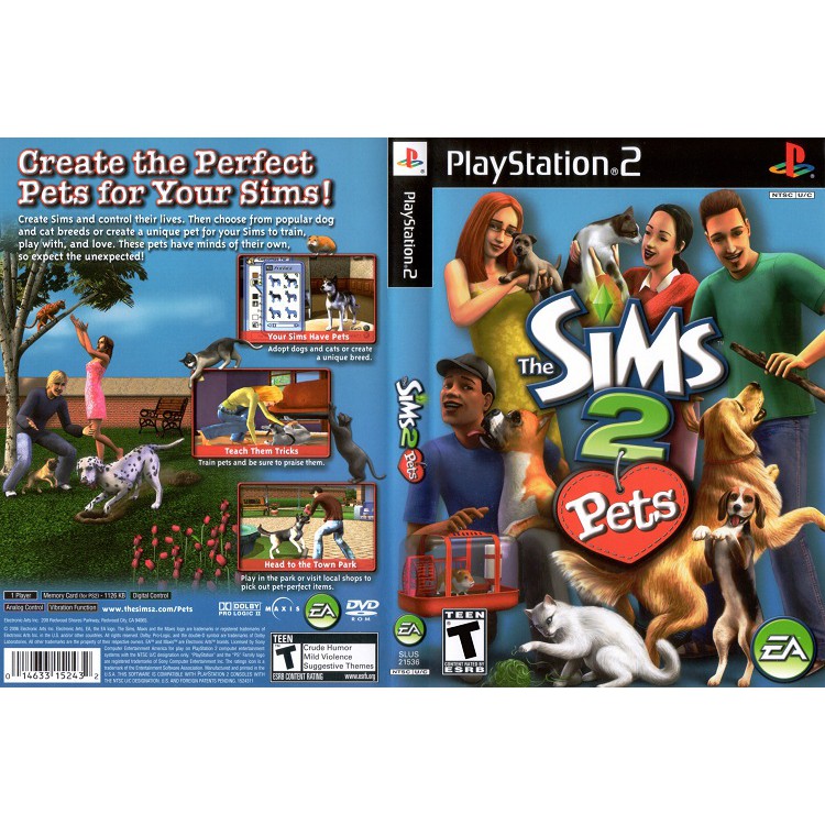 THE SIMS 2 PETS [PS2 US DVD5 1 Disc] Shopee Malaysia