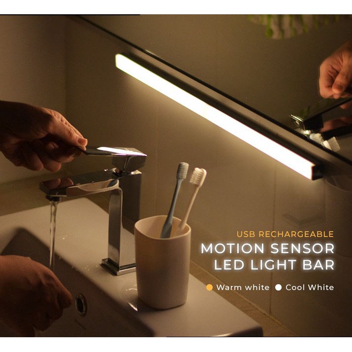 Motion Sensor Night Light Portable 20 LED Lights USB Powered Wireless ...