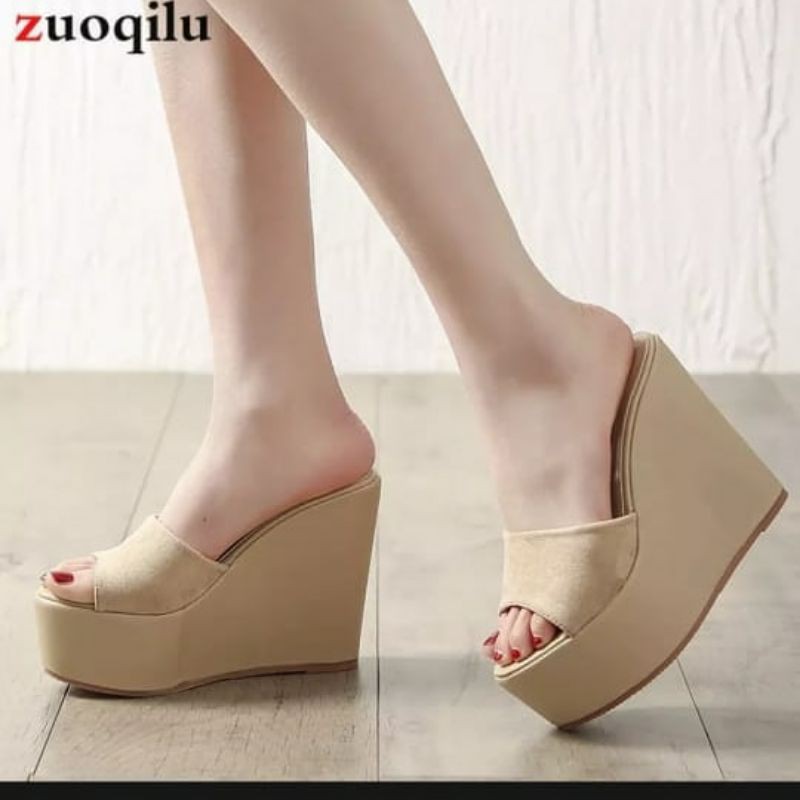 Wedgest highclass High Sandals al05 | Shopee Malaysia