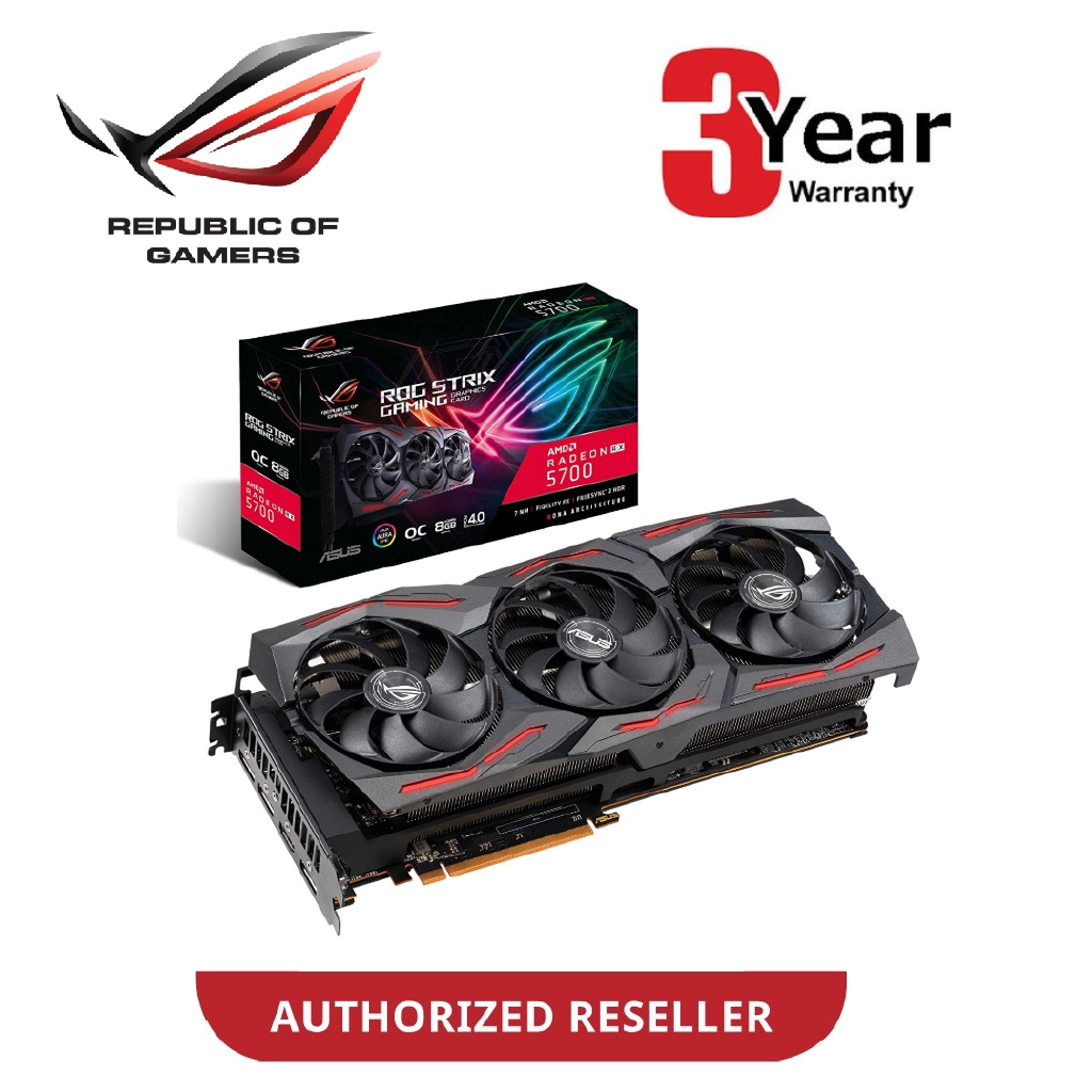 ASUS ROG STRIX RX5700 OC 8GB GDDR6 RX 5700 (ROG-STRIX-RX5700-O8G-GAMING ...