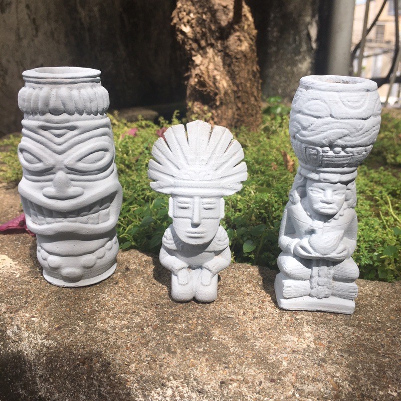 Aztecs Statue Decorated Aquarium, Semi-Dry, Miniatures | Shopee Malaysia