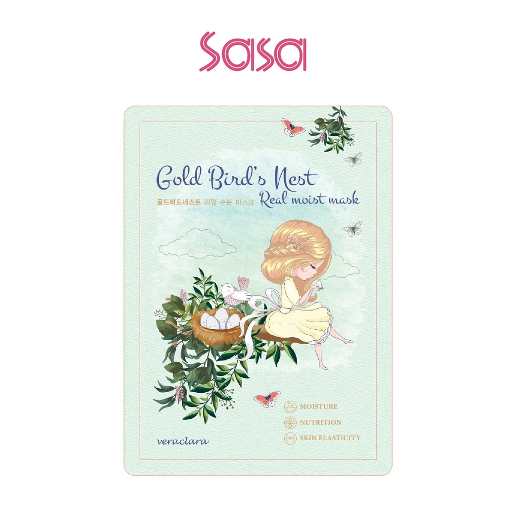 Veraclara Gold Bird's Nest Real Moist Mask Sheet (1's) | Shopee Malaysia