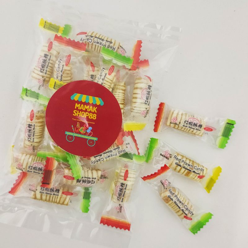 15Pcs Crispy Peanut Candy / Gula Udang Merah / Red Prawn Candy (HALAL ...