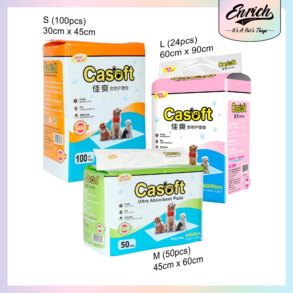 Casoft Dog Cat Wee Wee Pad Training Urine Pad Toilet Pad