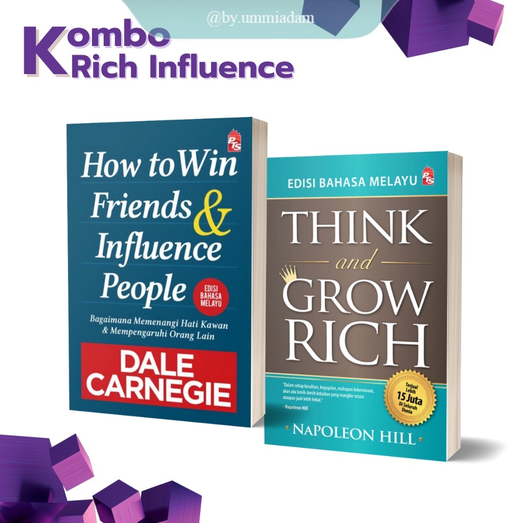 PTS How to Win Friends and Influence People & Think And Grow Rich (Bahasa Melayu) Dale