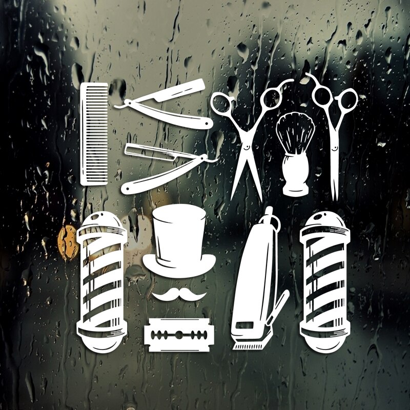 Barbershop Sticker Bread Decal Customized Vinyl Wall Art Decor Windows ...