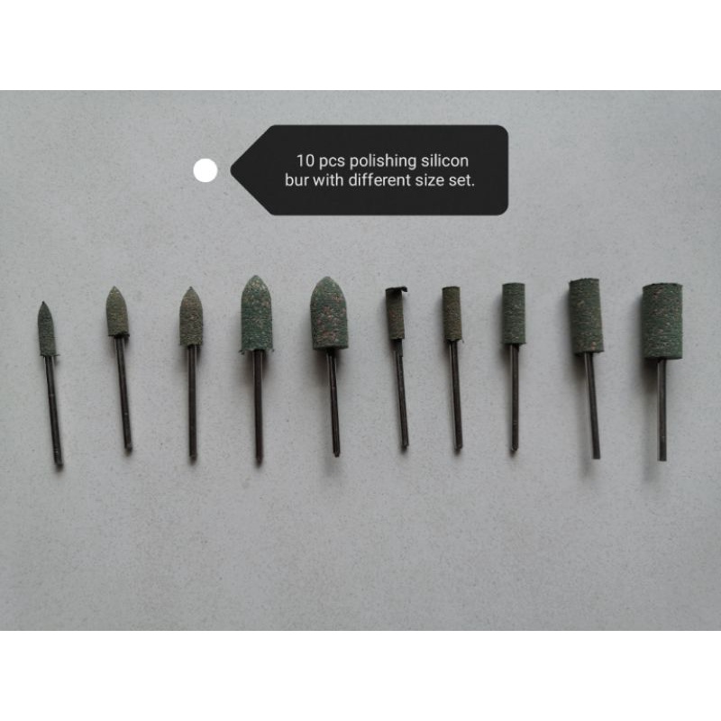 10 pcs Dental Lab polishing polishers point denture arcylic Air Motor