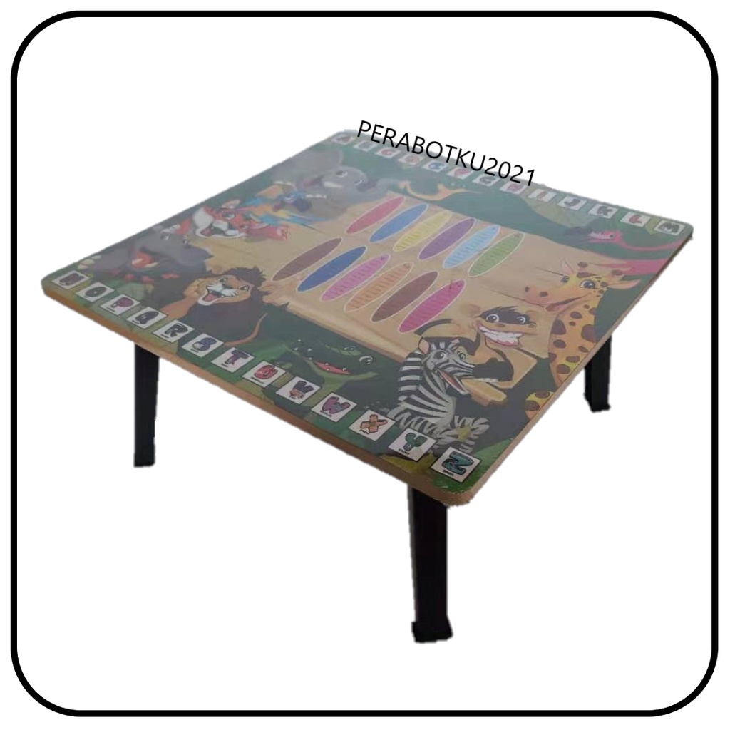 Square ABC Table / Children Study Table / 59cm x 59cm / Meja Budak ...