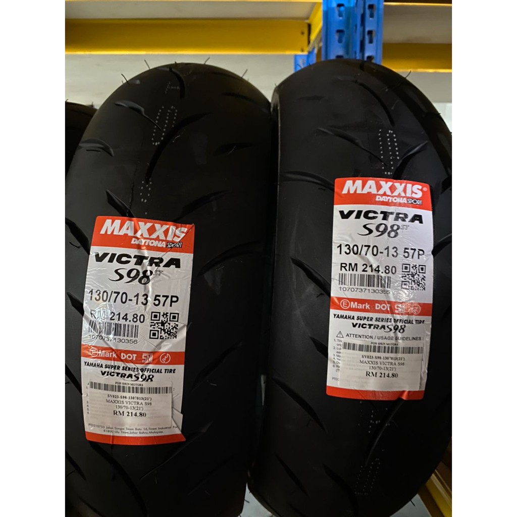 Tayar Tubeless Maxxis Victra S98 F1 motorcycle SCOOTER NMAX NVX155 Tyre ...