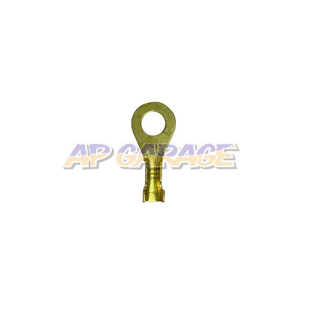 Brass Wire Clip 0.6cm 6mm Universal Gold Brass Car Round Terminal Wire ...
