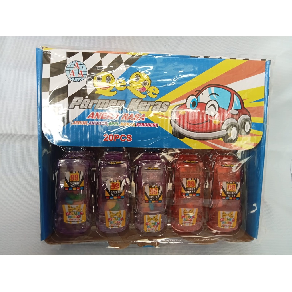 Candy Assorted Flavors Of Racing Car Shapes 20 Contents | Shopee Malaysia