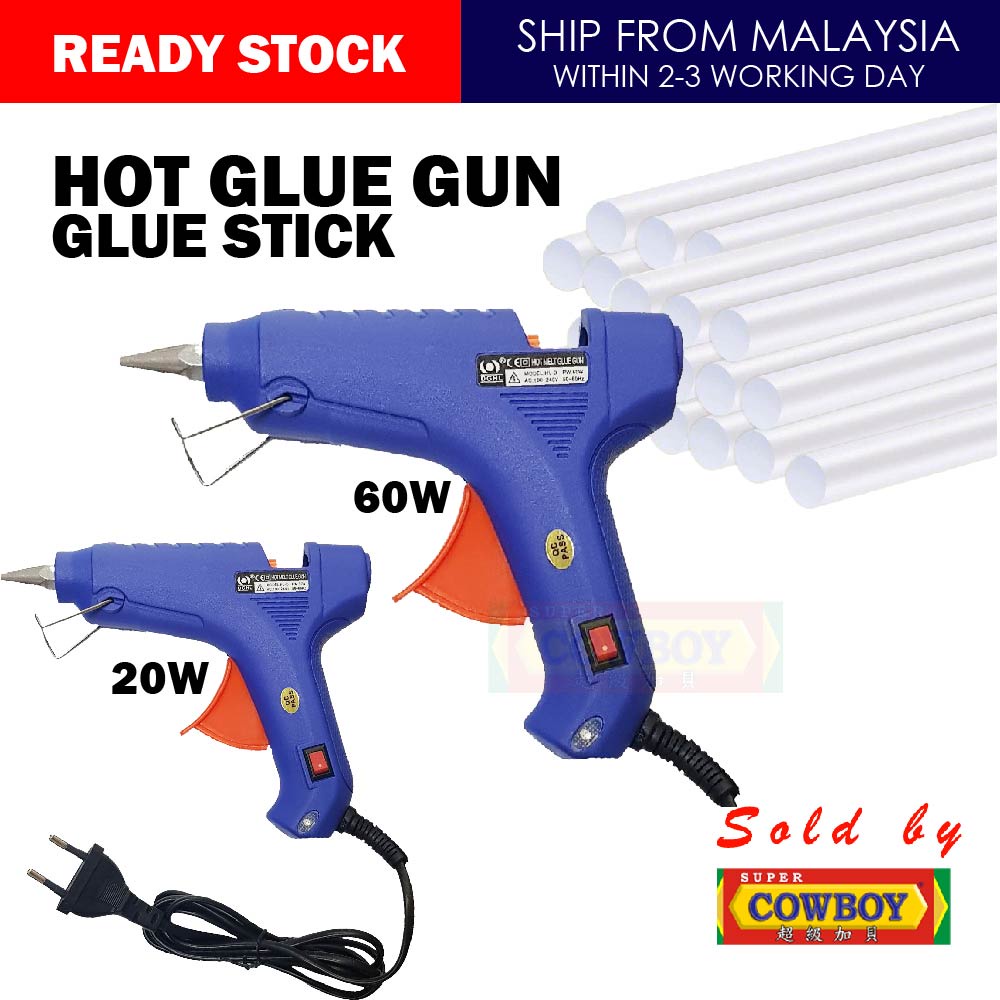 Hot Glue Gun Hot Glue Stick Gum Stick 7mm and 11mm 20w 60w Gam Tembak