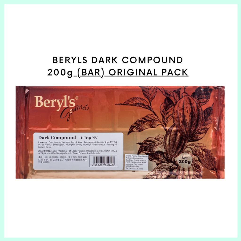 200G Bar Beryls Chocolate / Compound Chocolate/ Chocolate Compound Bar ...