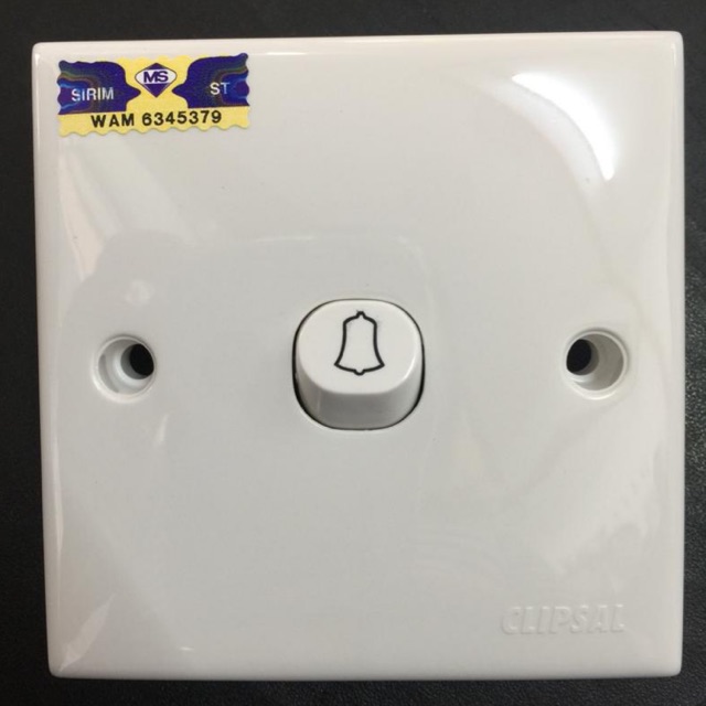 Original Clipsal 1 Gang Bell Switch Sirim Shopee Malaysia 8920