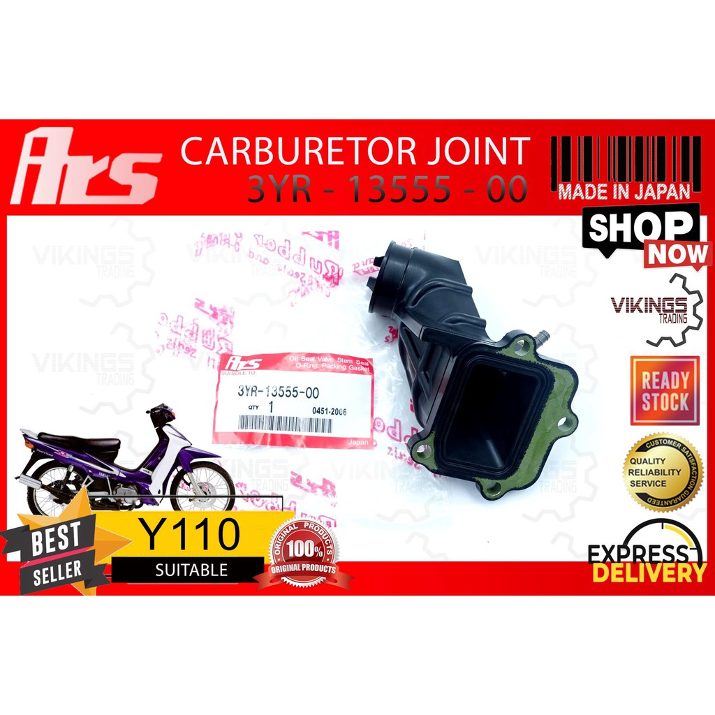 Y110 SS110 Y110 SS TWO SS2 JAPAN ARS CARBURETOR JOINT RUBBER Y110 ...