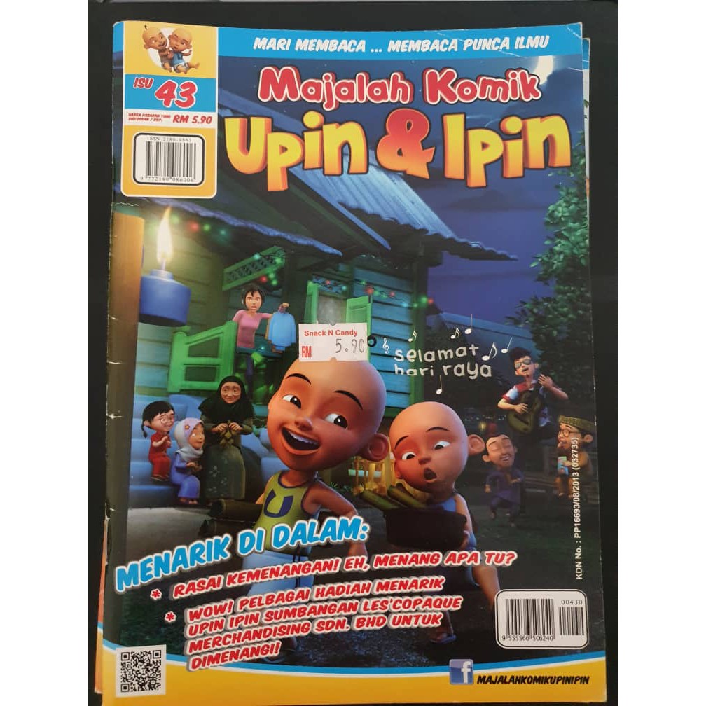 Majalah Komik Upinandipin [pre Loved] Shopee Malaysia