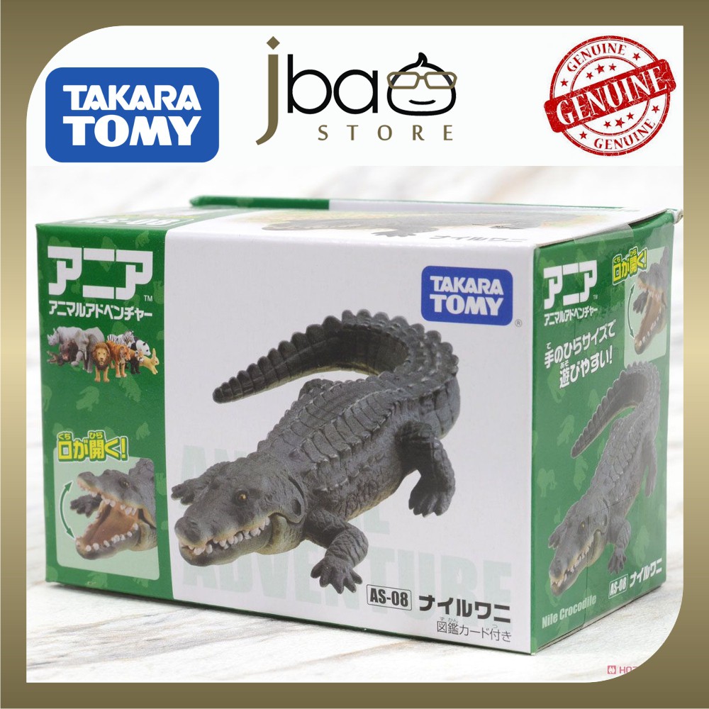Takara Tomy Ania AS-32 Estuarine Crocodile Animal Figure Toy