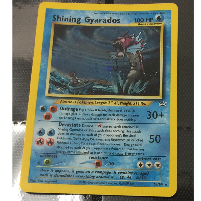Pokemon card SHINING GYARADOS 65/64 | Shopee Malaysia