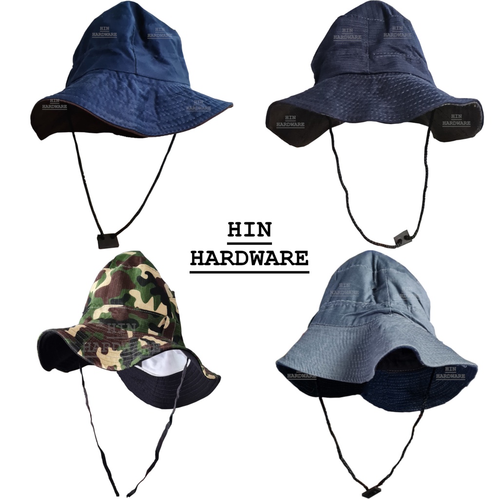 HIN Bucket Hat Men Women Hiking Hat UV Protection Fisherman Hat Waterproof  Folding Quick Drying