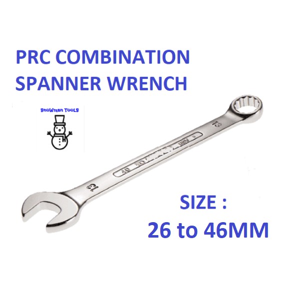 PRC COMBINATION SPANNER WRENCH SOCKET NUT DRIVER SIZE RANGE 26 - 46MM ...