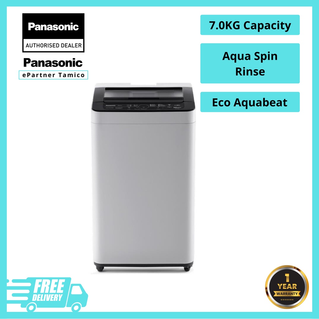 PANASONIC NAF70S7 TOP LOAD WASHING MACHINE 7KG NAF70S7HRT Shopee
