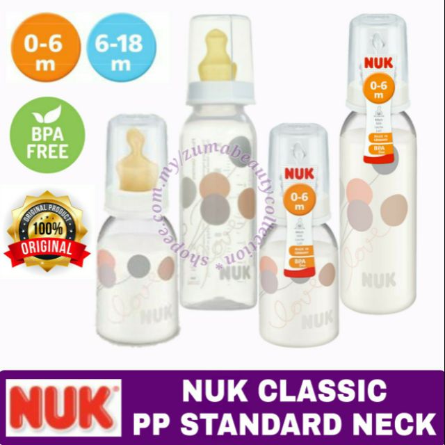 Nuk standard sale neck bottles