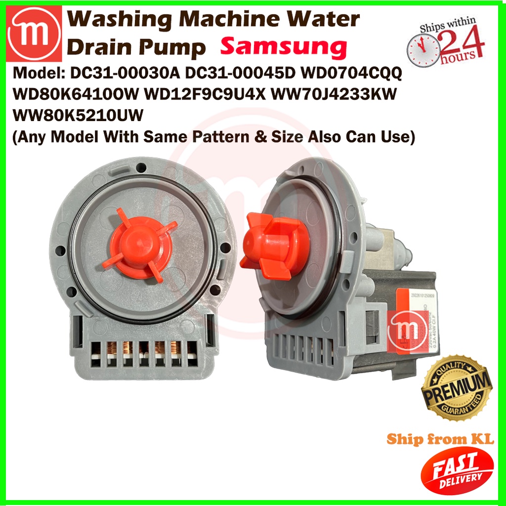 Samsung Front Load Washing Machine Water Drain Pump DC3100030A DC31