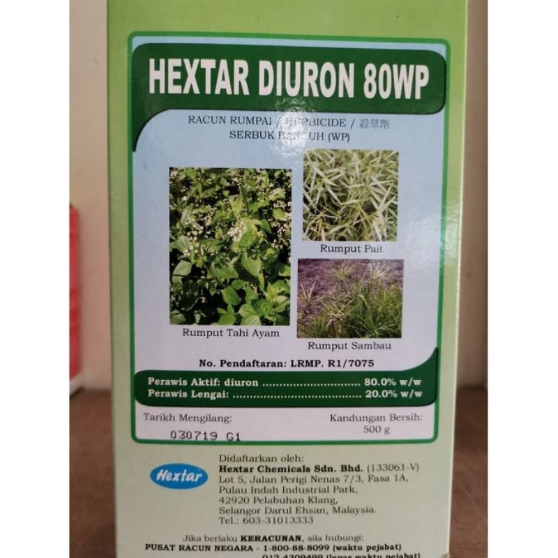 Hextar Diuron 80wp 500g Racun Rumput Sambau Shopee Malaysia