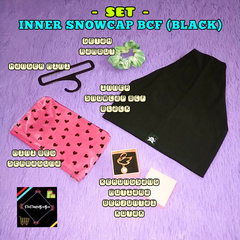 𝐈𝐍𝐍𝐄𝐑 𝐒𝐍𝐎𝐖𝐂𝐀𝐏 𝐁𝐂𝐅 (𝐁𝐋𝐀𝐂𝐊) 🎀 𝐑𝐄𝐀𝐃𝐘 𝐒𝐓𝐎𝐂𝐊 | Shopee Malaysia