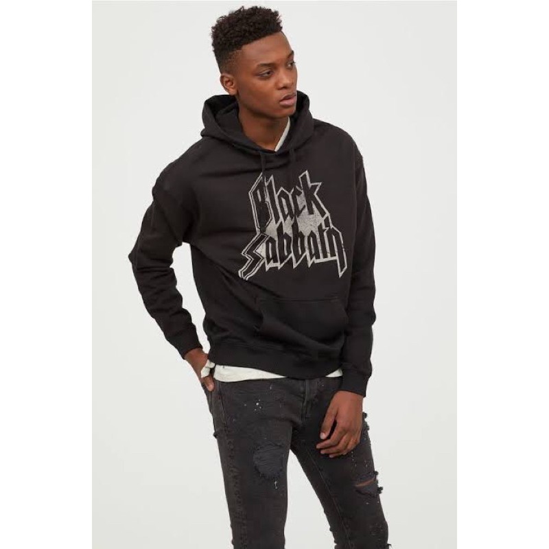 H M Hoodie Black Sabbath Shopee Malaysia