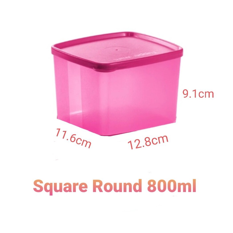 [𝟏𝟎𝟎% 𝐎𝐫𝐢𝐠𝐢𝐧𝐚𝐥 𝐏𝐫𝐨𝐝𝐮𝐜𝐭] 💥READY STOCK💥 Square Round 800ml by Tupperware ...