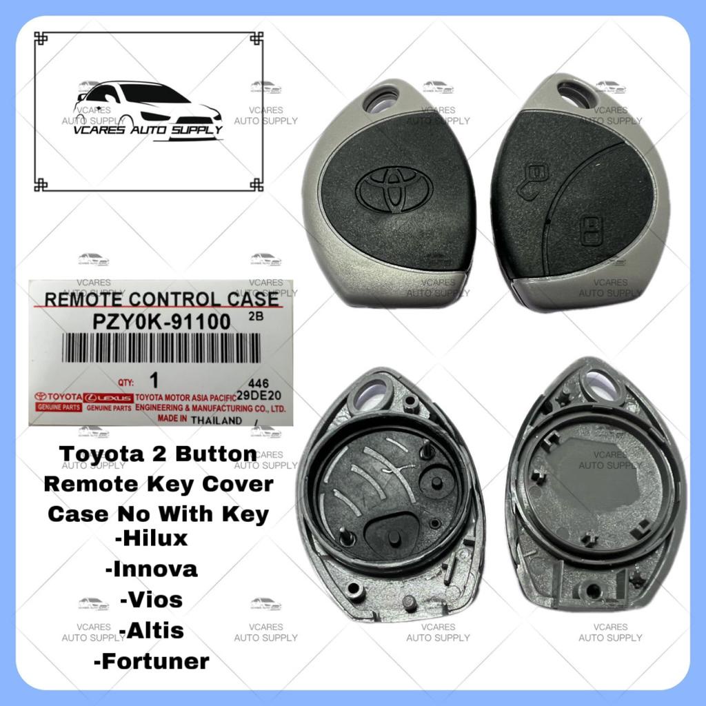 Toyota Hilux Innova Vios Altis Fortuner 2 Button Remote Key Cover Case ...