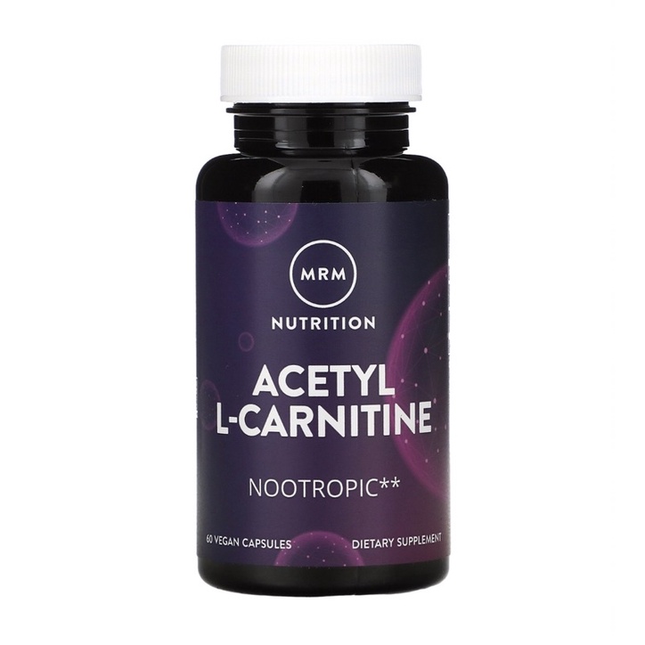 MRM, Nutrition, Acetyl LCarnitine, 60 Vegan Capsules Shopee Malaysia