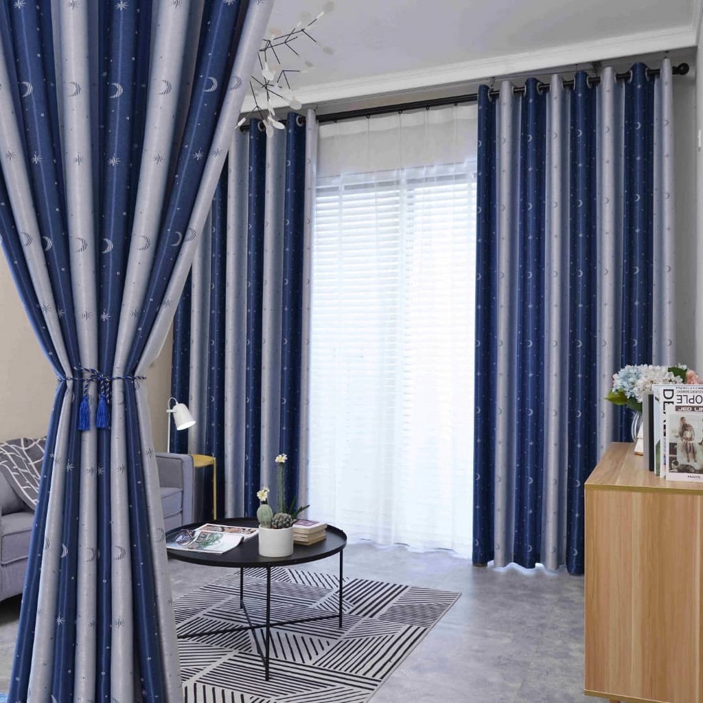【Thick Curtains】 1pcs Langsir Modern Nordic Velvet Curtain Living Room ...