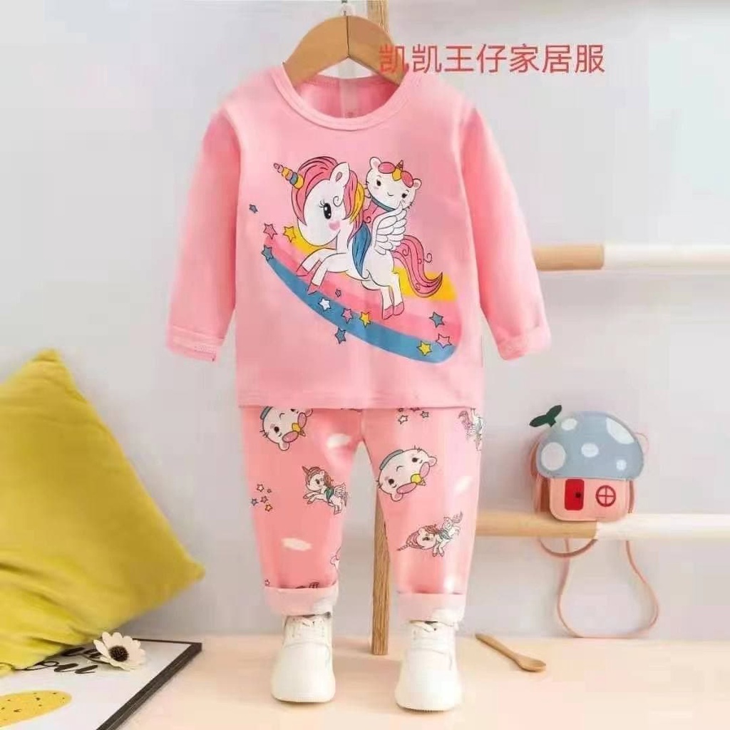 Beetopcom kids pyjamas budak besar baju tidur 1-10 tahun cotton ...