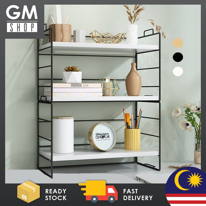 GMSHOP 3 Layers Desktop Racks Desks Storage Offices Dormitory Study ...