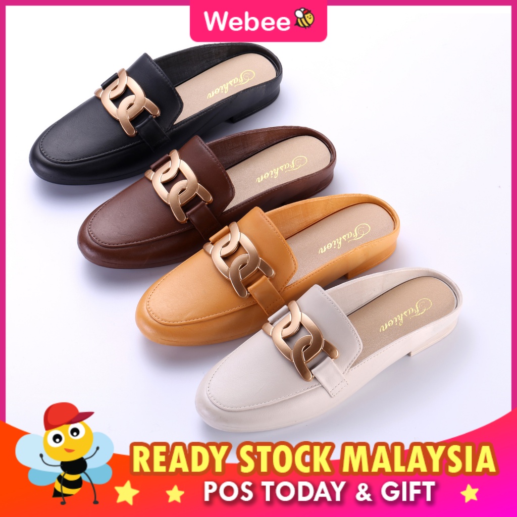 Ready Stock🎁webee Doc Womens Shoes Kasut Perempuan Wanita Flat Penutup