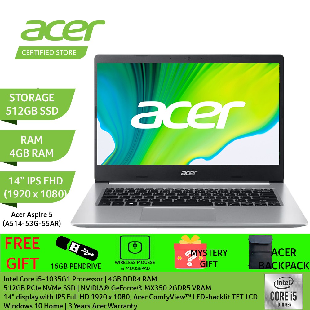 Acer Aspire 5 Laptop - Silver (14