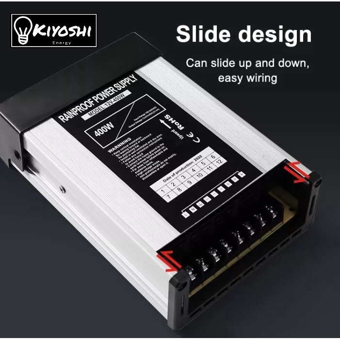 RAINPROOF AC to DC Power Supply 220v to 12v 400w 30A 300w 20A Outdoor ...