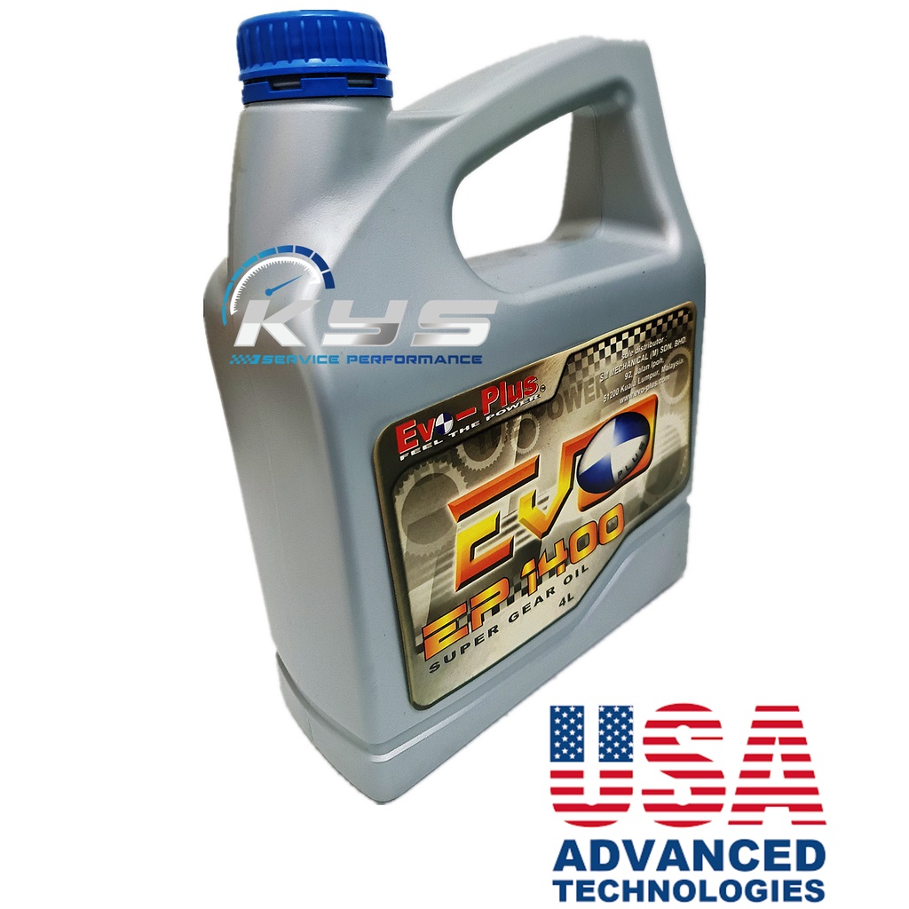 EVOPLUS USA EP140 / EP 140 MANUAL & REAR AXLE GEAR OIL (4L / 4 LITER