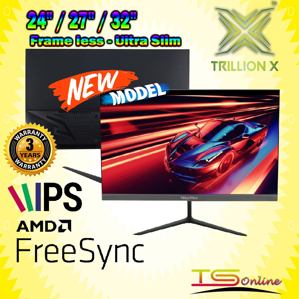 TrillionX 24" FHD / 32" 2K QHD / 27" Inch IPS Panel 2K QHD 2560x1440