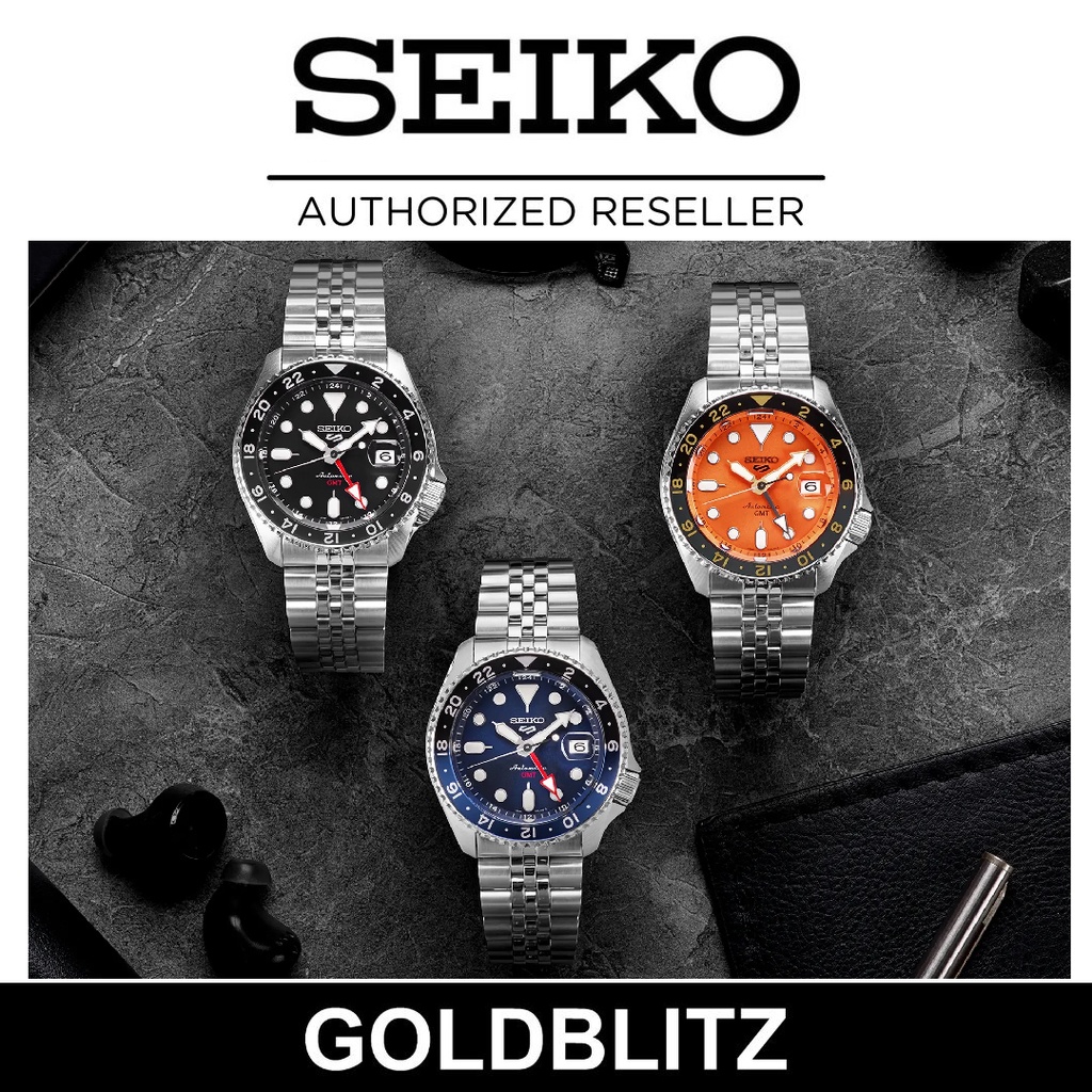 Seiko 5 Sports GMT SSK001K1 SSK003K1 SSK005K1 SSK001K SSK003K SSK005K ...