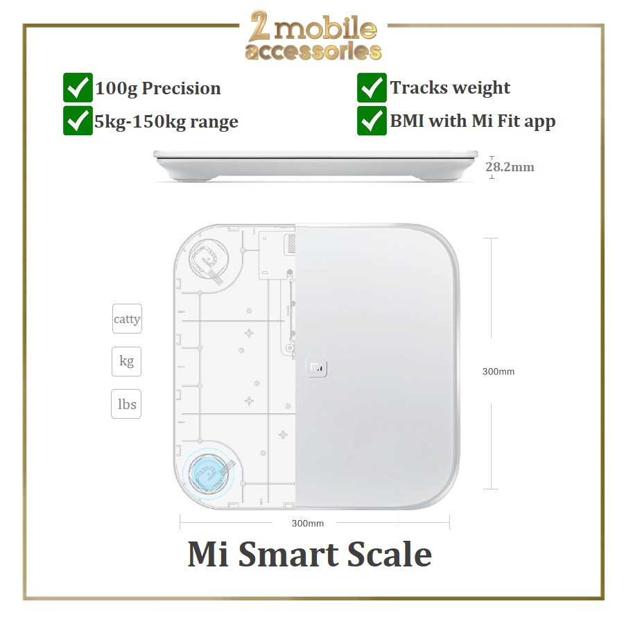 Original Xiaomi Mi Smart Scale 1st Gen XMTZC01HM, Smart Healthy ...
