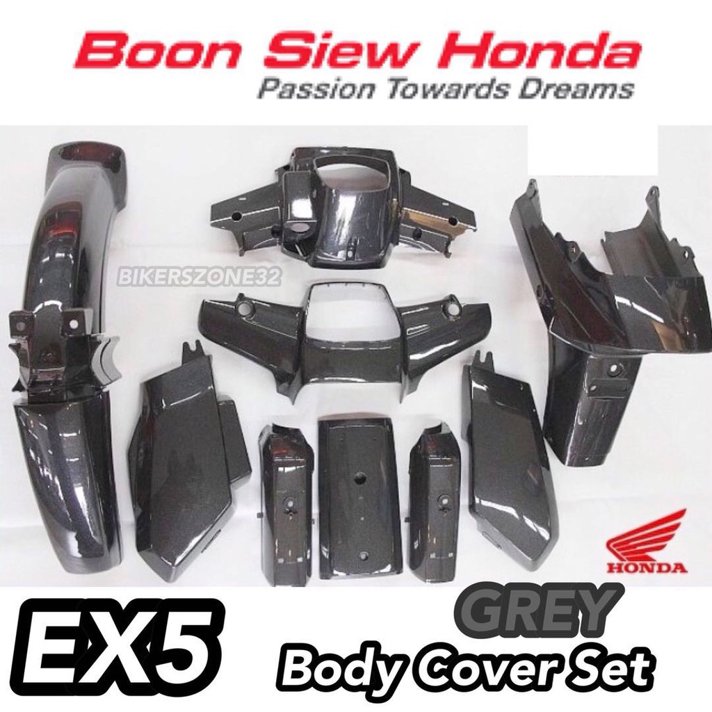 Honda EX5 [BSH / Boon Siew Honda] 100% Original Body Cover Set (GREY ...