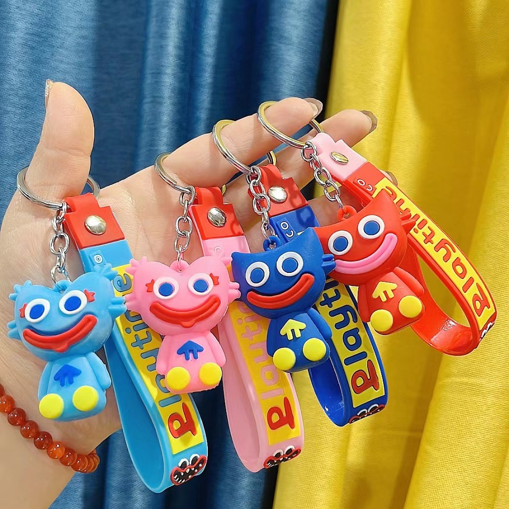 Poppy Playtime Bag Pendant Q Version Huggy Wuggy Action Figure Keychain ...