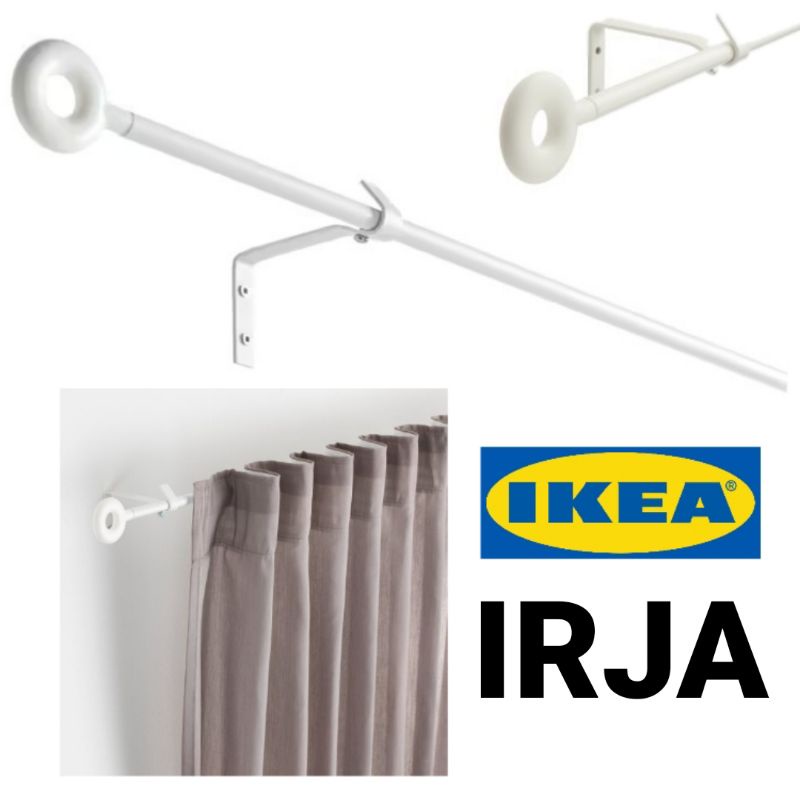 IKEA IRJA Curtain Rod Set Home Living Curtains Langsir Home Decor Rod