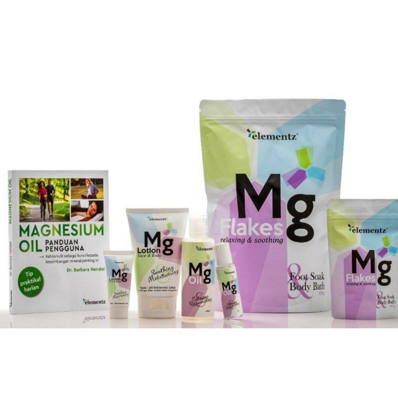 ELEMENTZ MAGNESIUM OIL FLAKES LOTION 15ml / 100ml / 1kg Shopee Malaysia