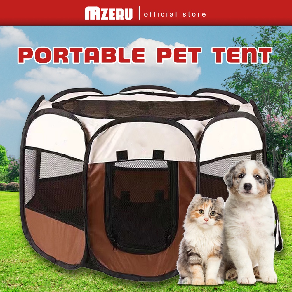 Portable pet outlet tent